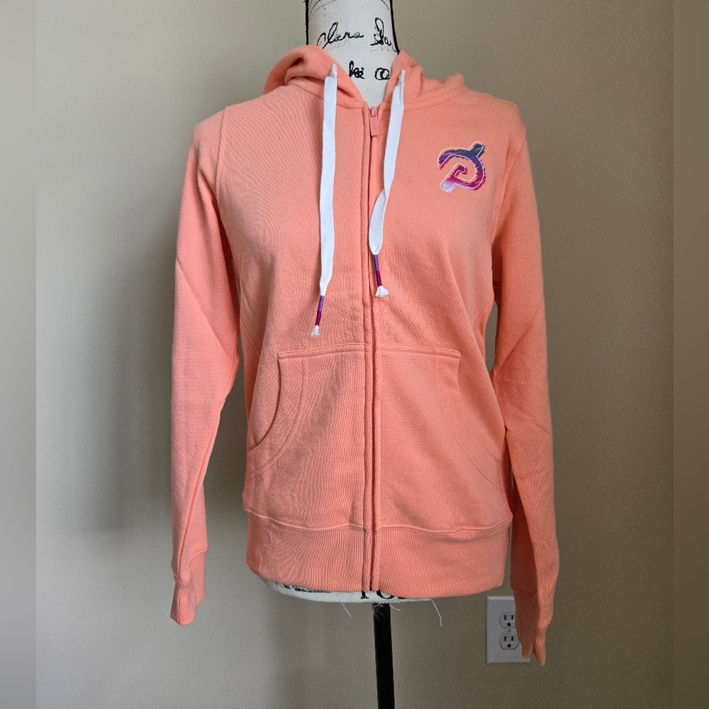 Peloton Ultimte Lightweight Zip Hoodie Womens S Pink Sweatshirt